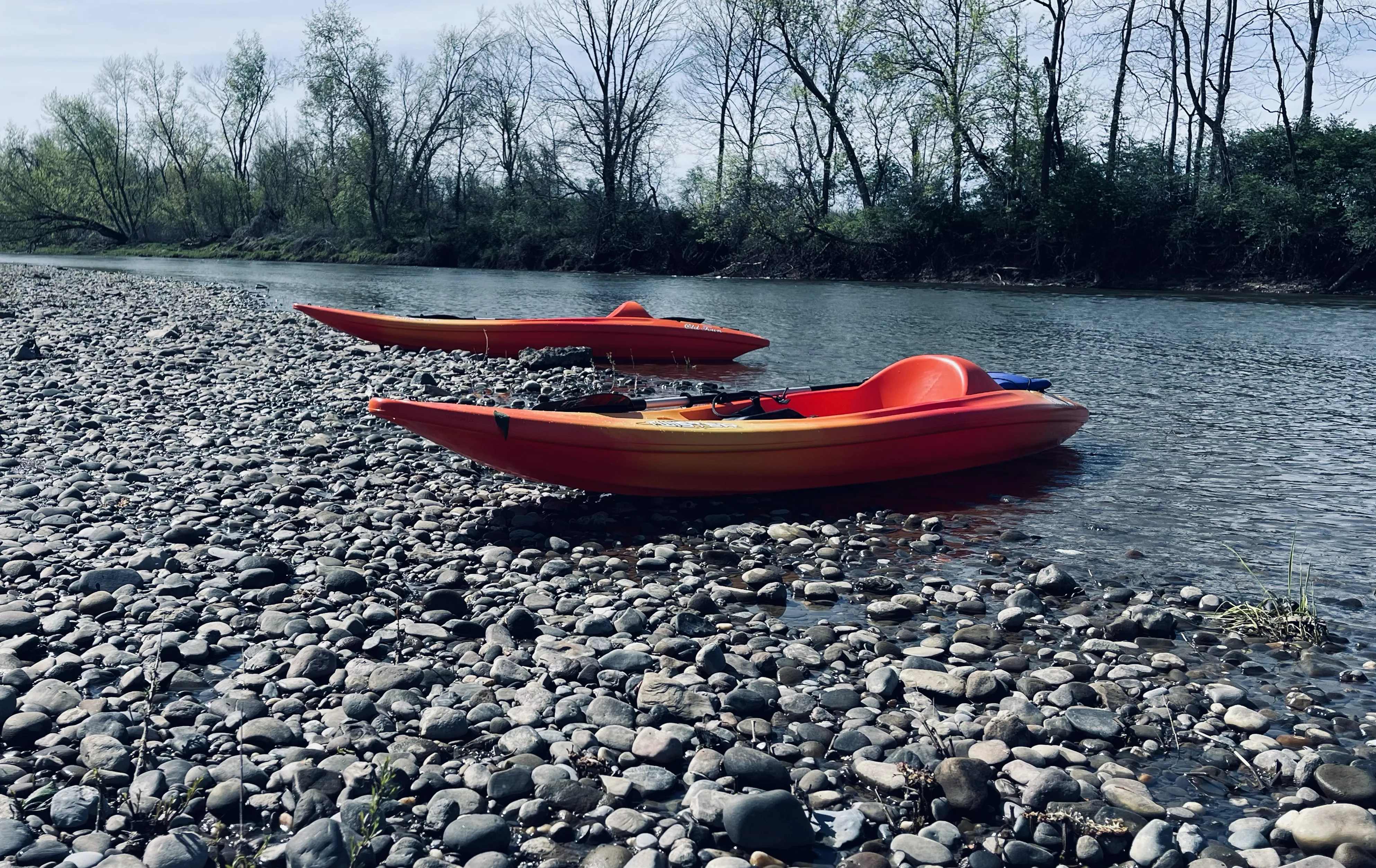 Muskingum River canoes
